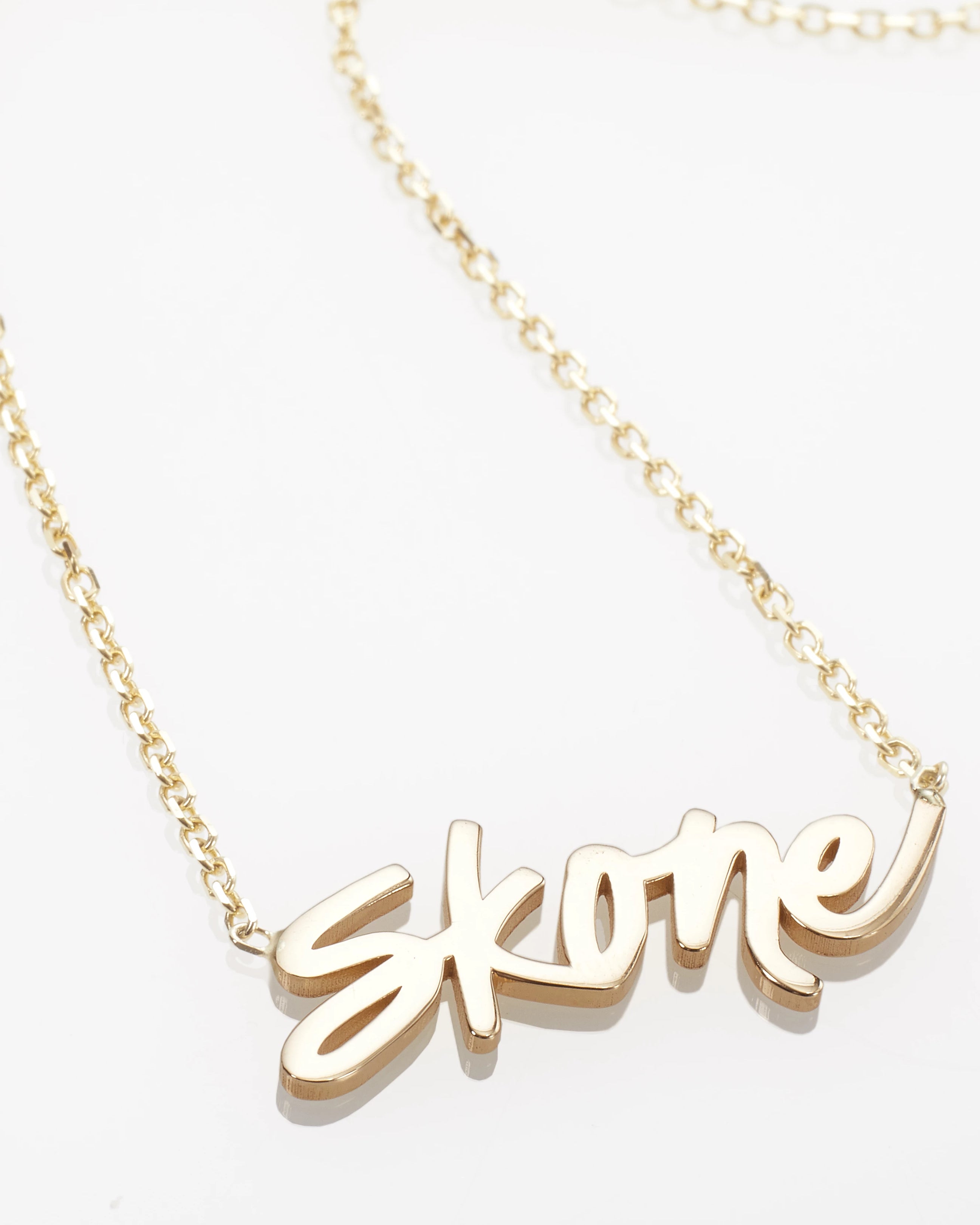 Skone Cosmetics Signature Nameplate Necklace