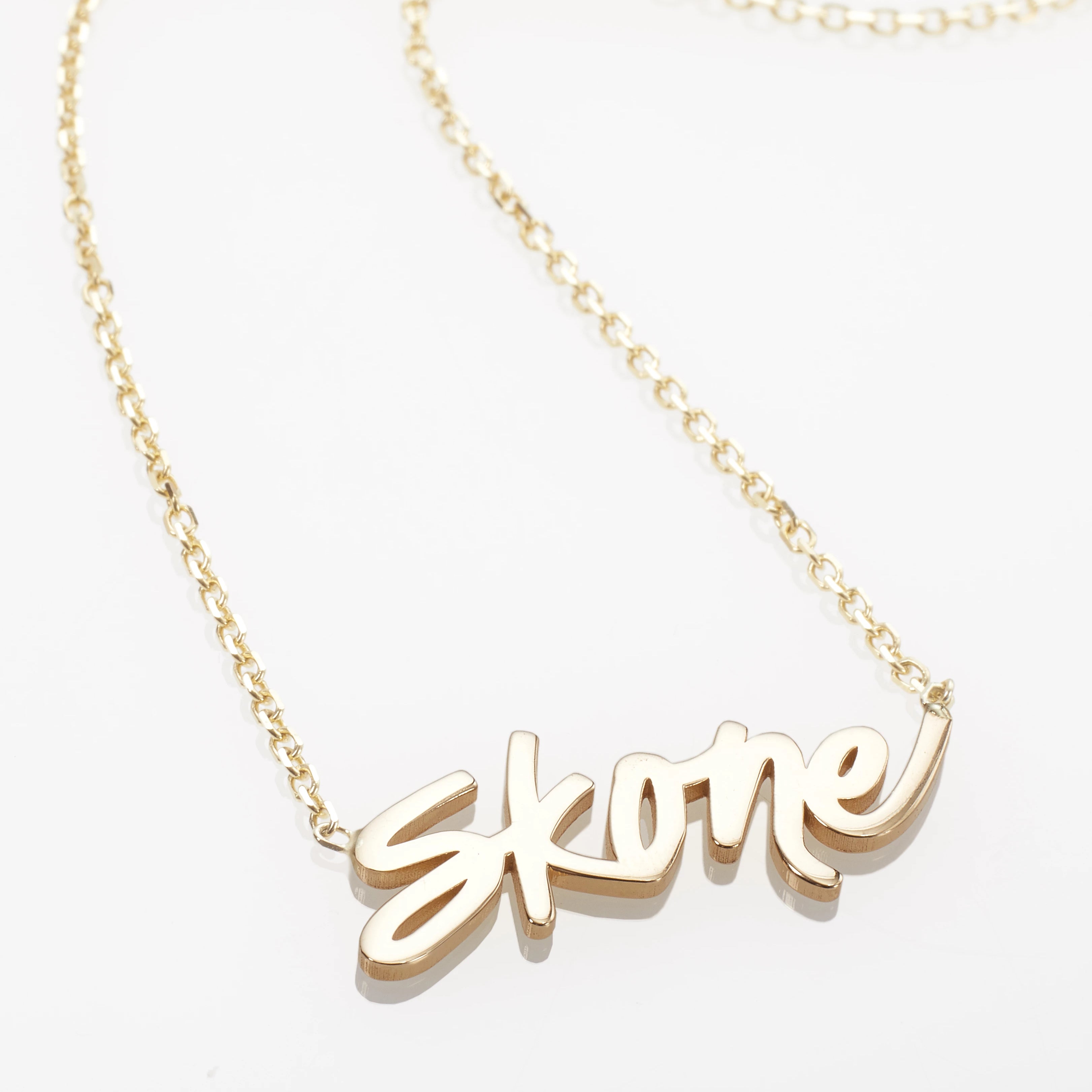 Skone Cosmetics Signature Nameplate Necklace