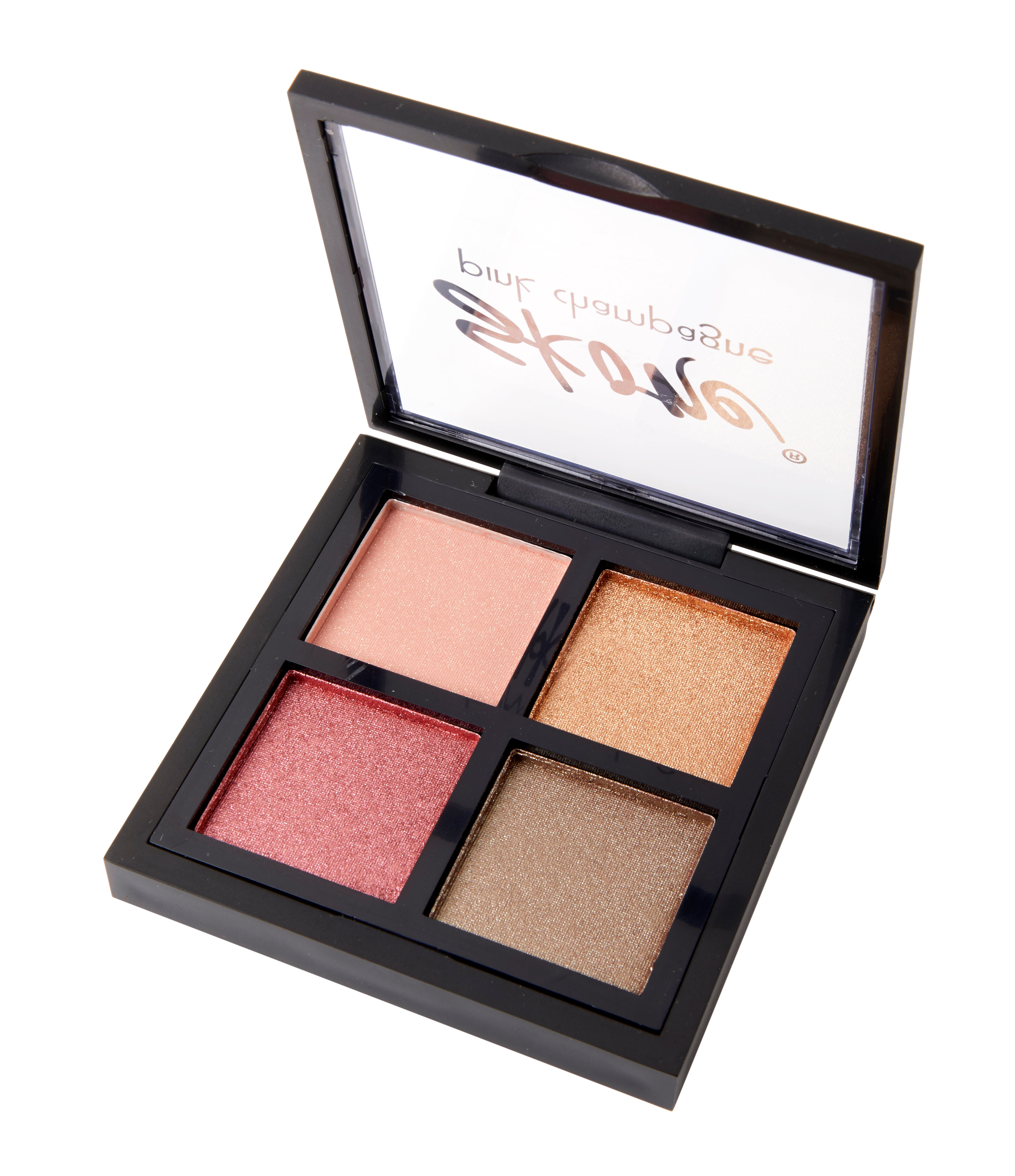 Products Skone Cosmetics Pink Champagne Shadow Quad™ make up kit black eyeshadow