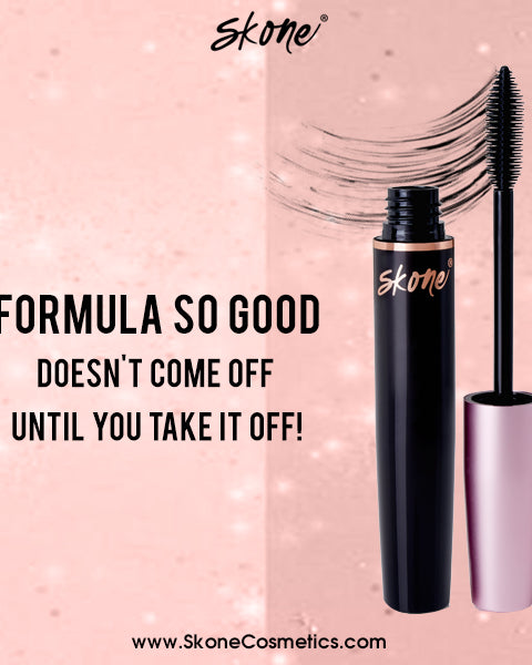 Skone Cosmetics Luxe Waterproof Mascara™ mascara in eye