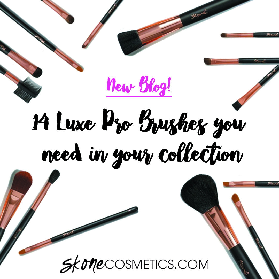 Skone Cosmetic's 14 Piece Luxe Pro brush set is on sale now!