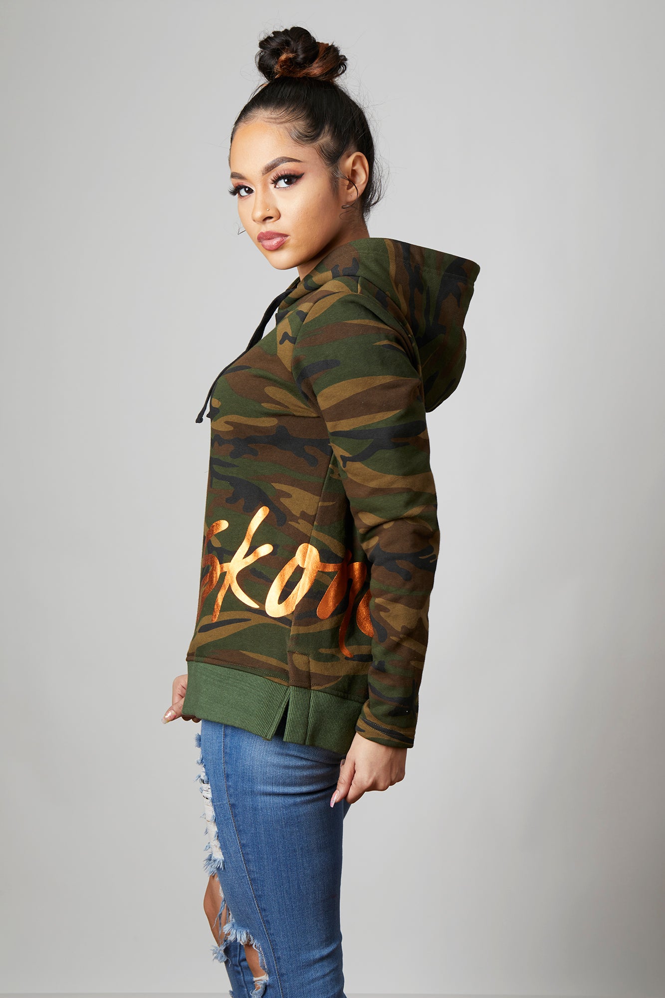 Womens discount camo hoodie