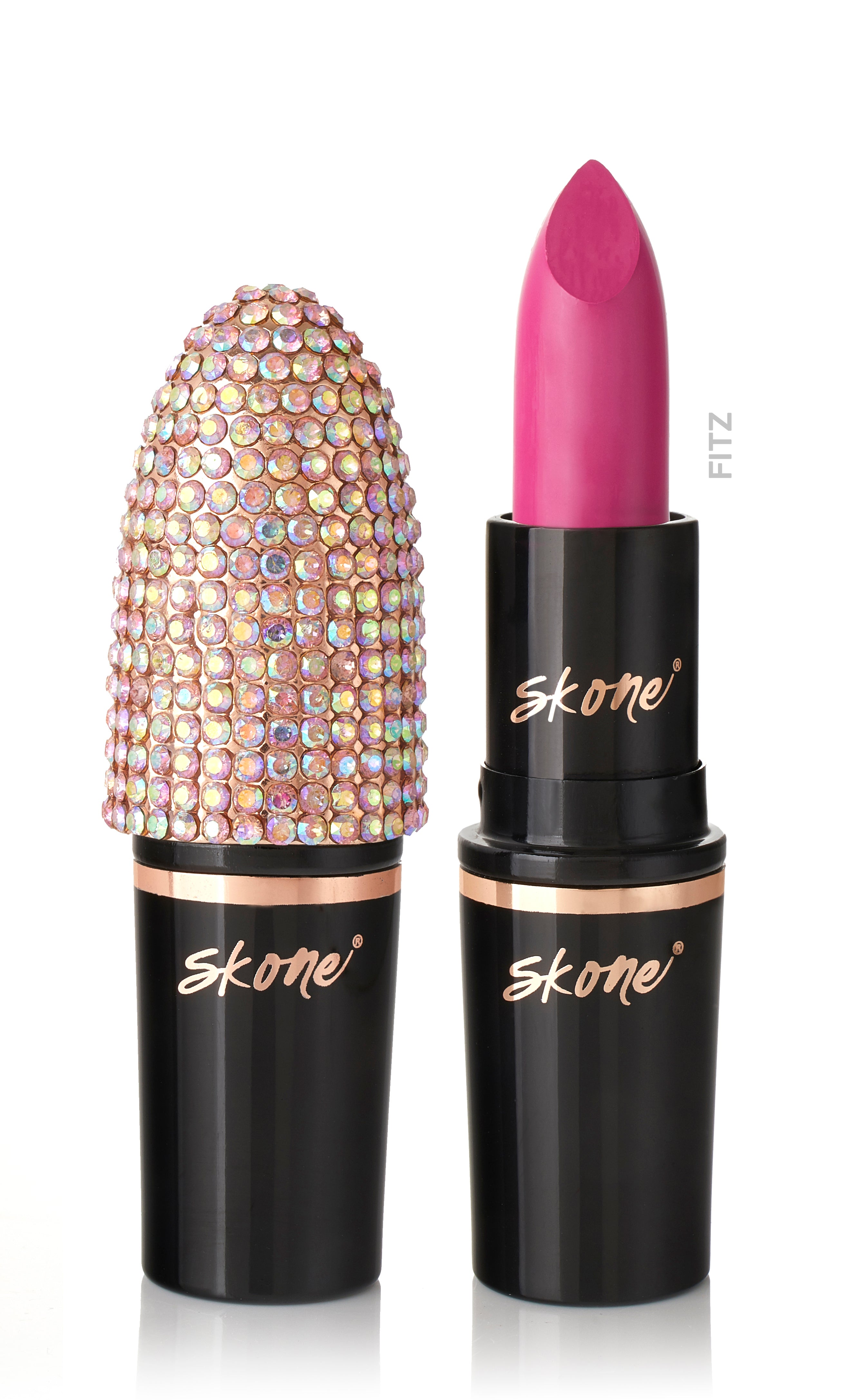 hot pink lipstick  barra de labios de color rosa fuerte