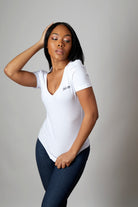Skone Cosmetics Short Sleeve U-Neck