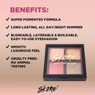 Products Skone Cosmetics Pink Champagne Shadow Quad™ pupilentes de colores para ojos brown eyeshadow makup