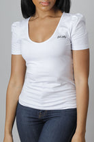 Skone Cosmetics Short Sleeve U-Neck